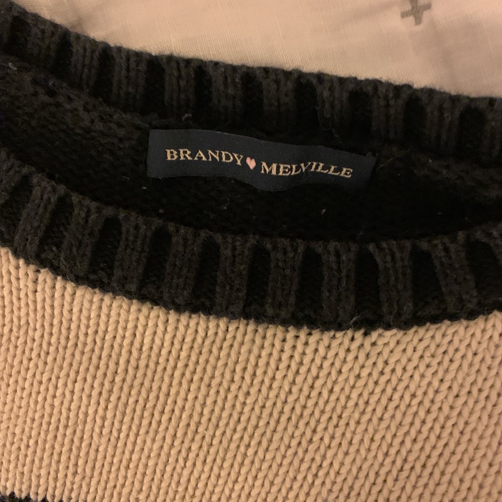 Brandy Melville Sweater in Navy and Cream